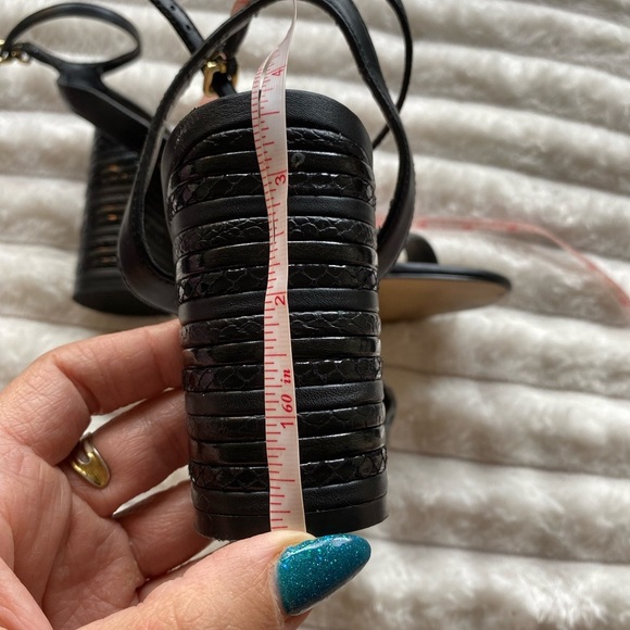 Aldo Black Strappy Heels - Picture 6 of 10